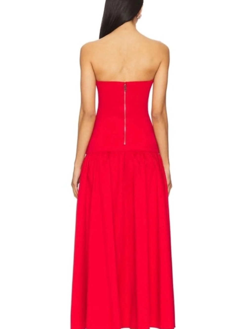 Alice + Olivia Oriana Strapless Drop Waist Maxi Dress With Hidden Pockets NWT 12 - Picture 3 of 12
